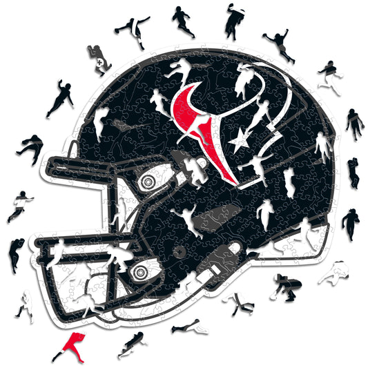 Houston Texans™ Casco - Rompecabezas de Madera