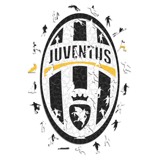Juventus FC® Retro Escudo - Rompecabezas de Madera