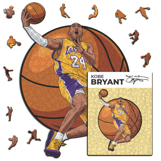 Kobe Bryant - Rompecabezas de Madera