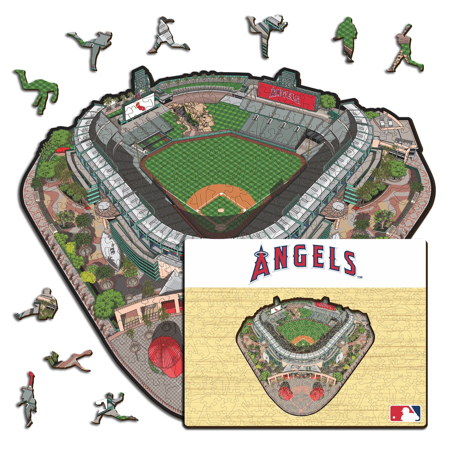 Los Angeles Angels™ Angel Stadium - Rompecabezas de Madera