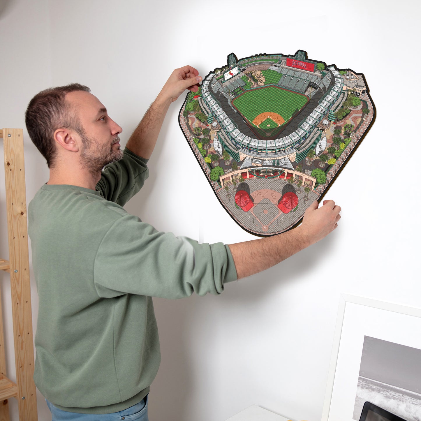 Los Angeles Angels™ Angel Stadium - Rompecabezas de Madera
