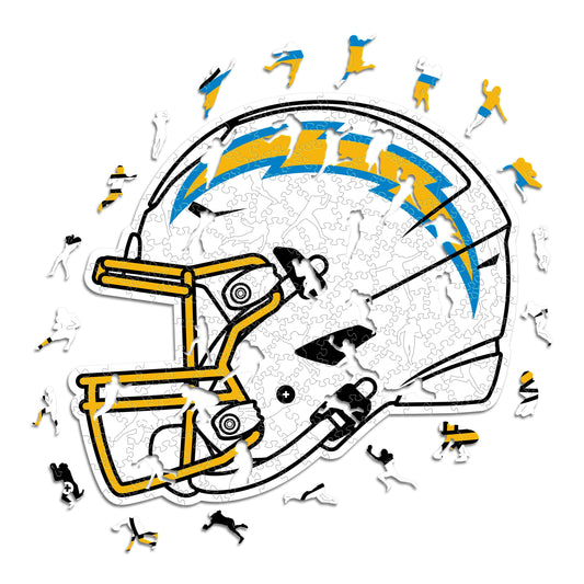 Los Angeles Chargers™ Casco - Rompecabezas de Madera