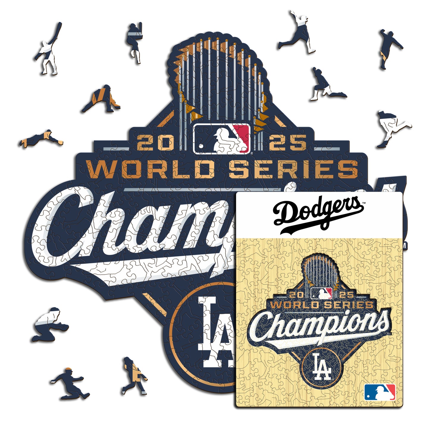 Los Angeles Dodgers™ 2025 World Series - Rompecabezas de Madera