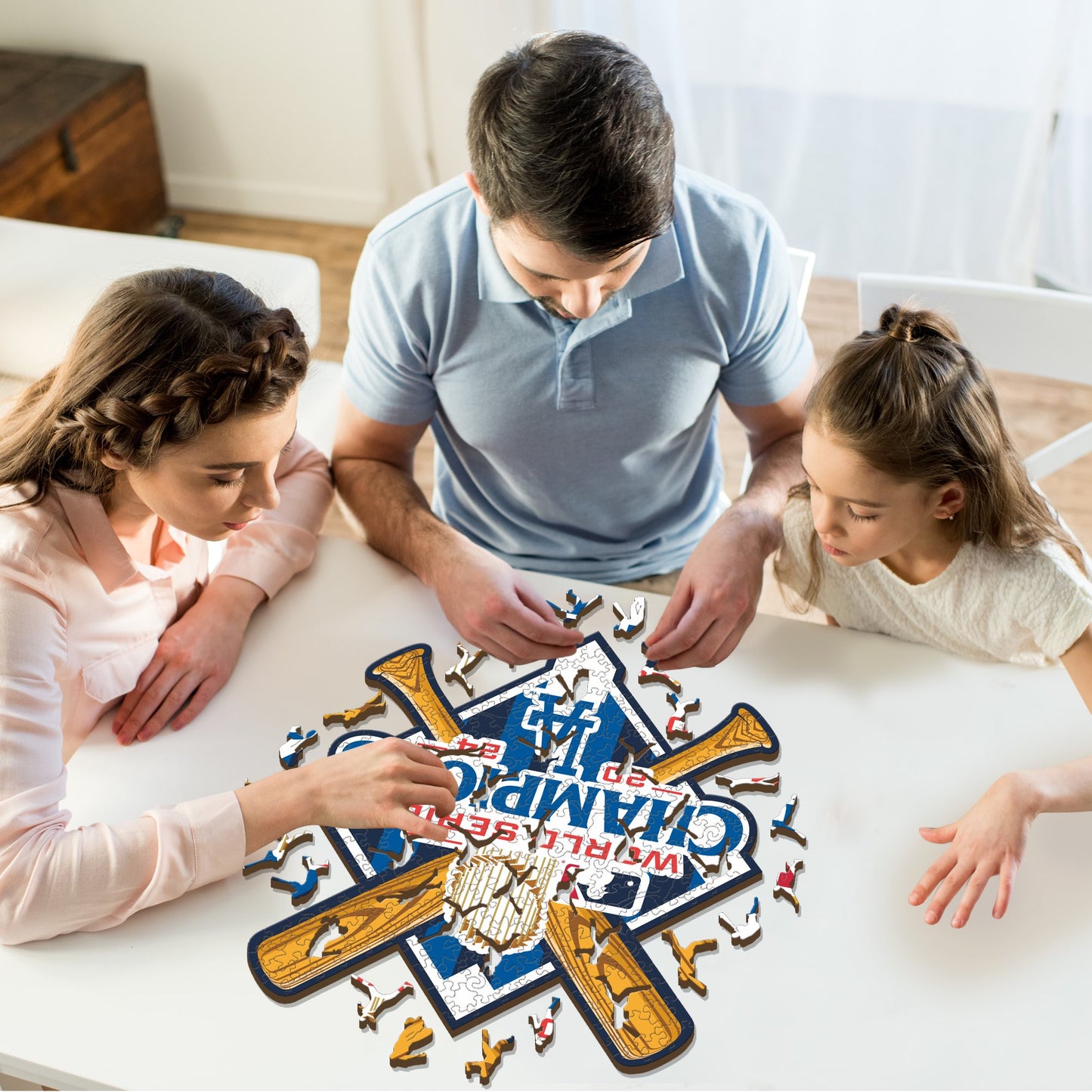 Los Angeles Dodgers™ 2024 World Series - Rompecabezas de Madera