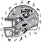 Las Vegas Raiders™ Casco - Rompecabezas de Madera