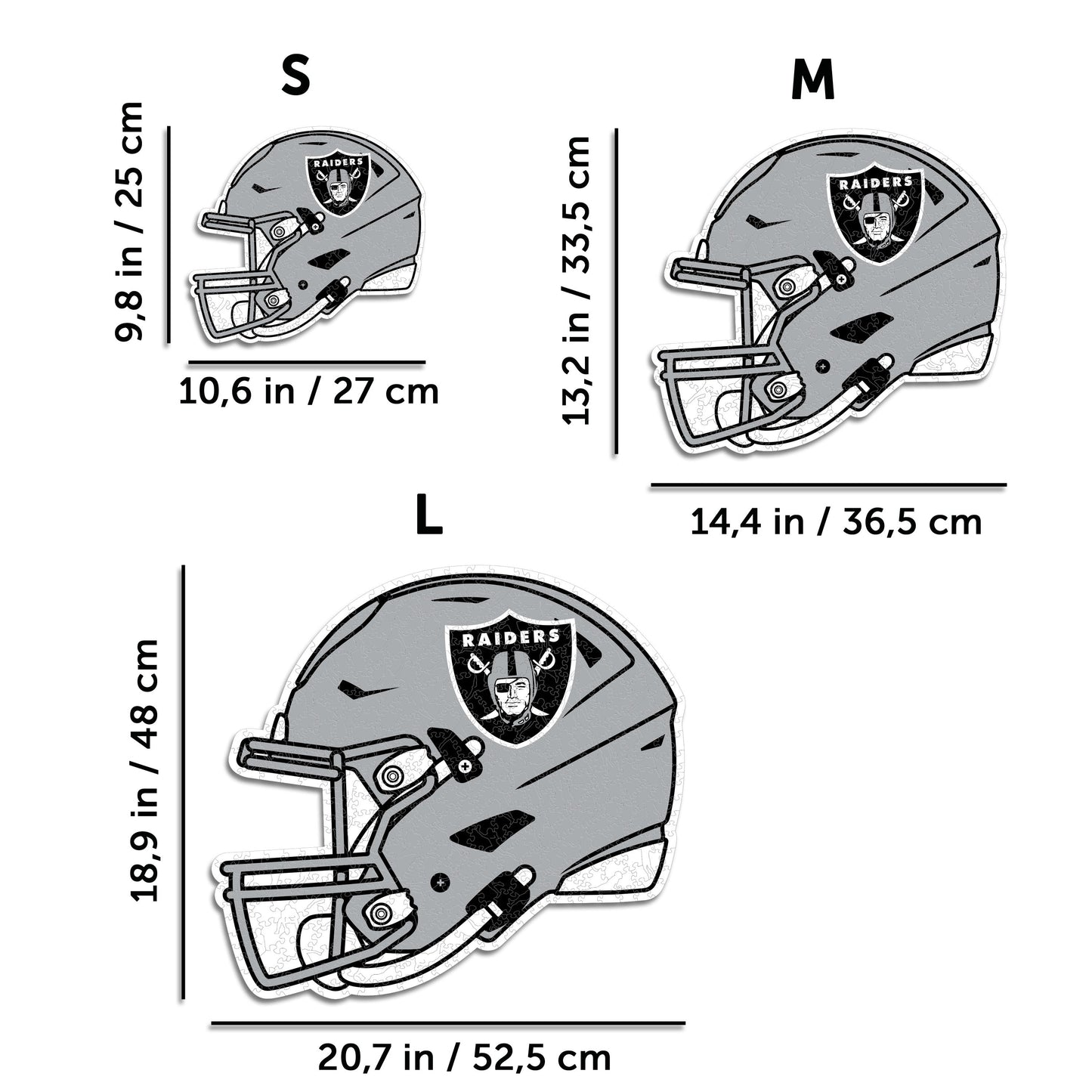 Las Vegas Raiders™ Casco - Rompecabezas de Madera