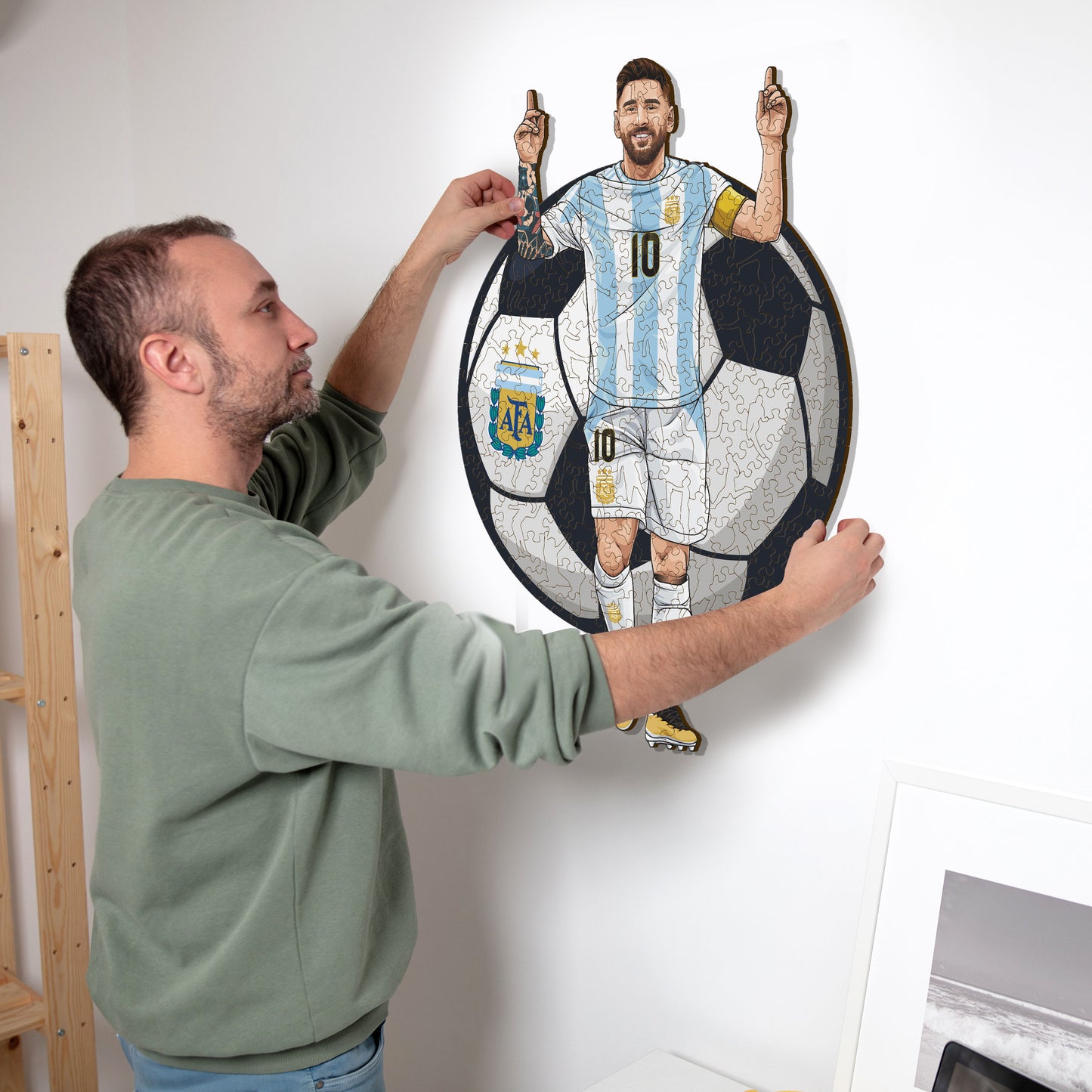Lionel Messi - Rompecabezas de Madera