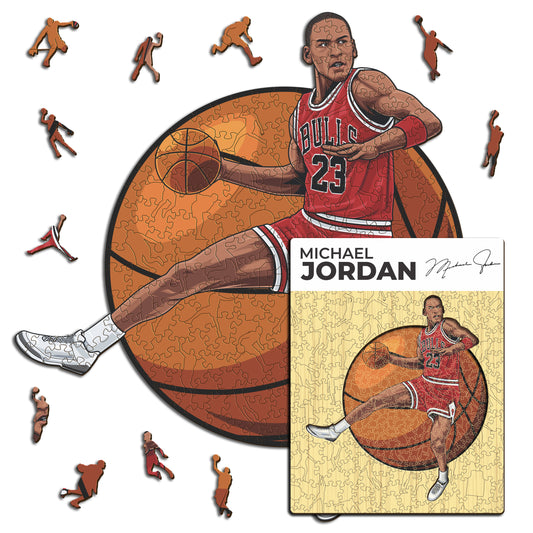 Michael Jordan - Rompecabezas de Madera