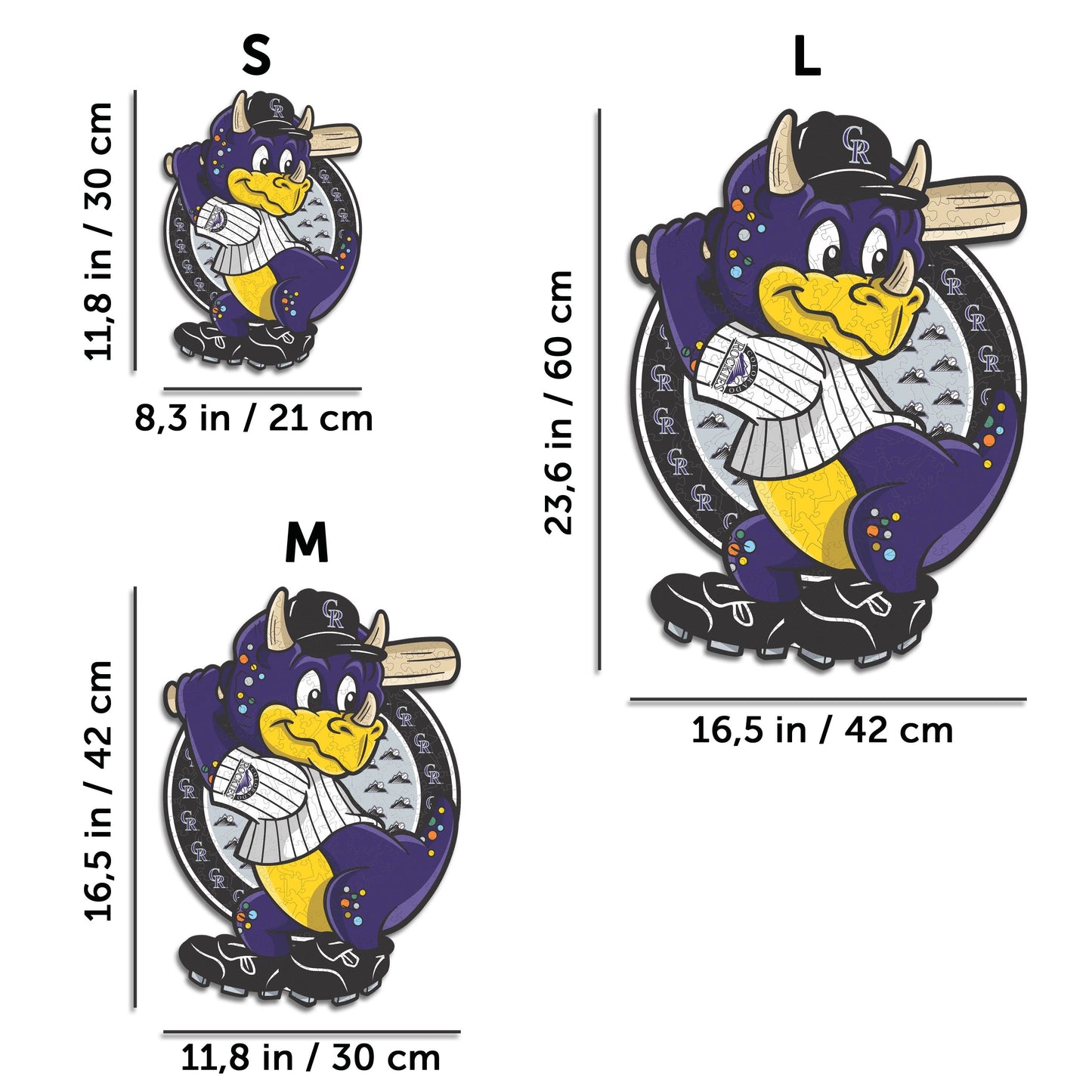 Colorado Rockies™ Mascota - Rompecabezas de Madera