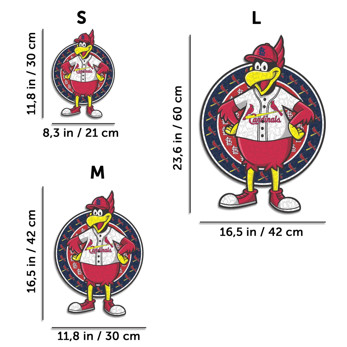 St. Louis Cardinals™ Mascota - Rompecabezas de Madera