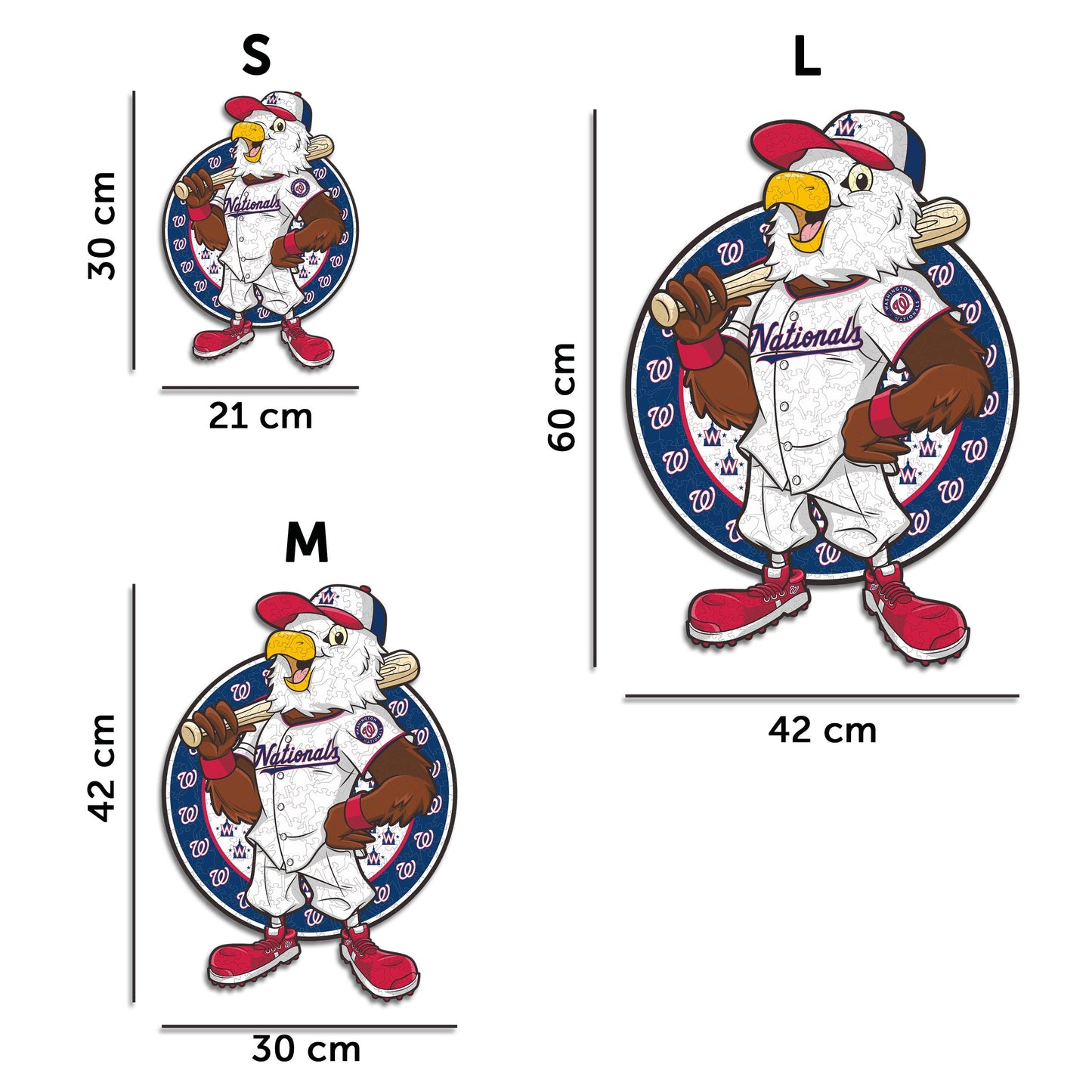 Washington Nationals™ Mascota - Rompecabezas de Madera