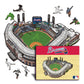 Atlanta Braves™ Truist Park - Rompecabezas de Madera