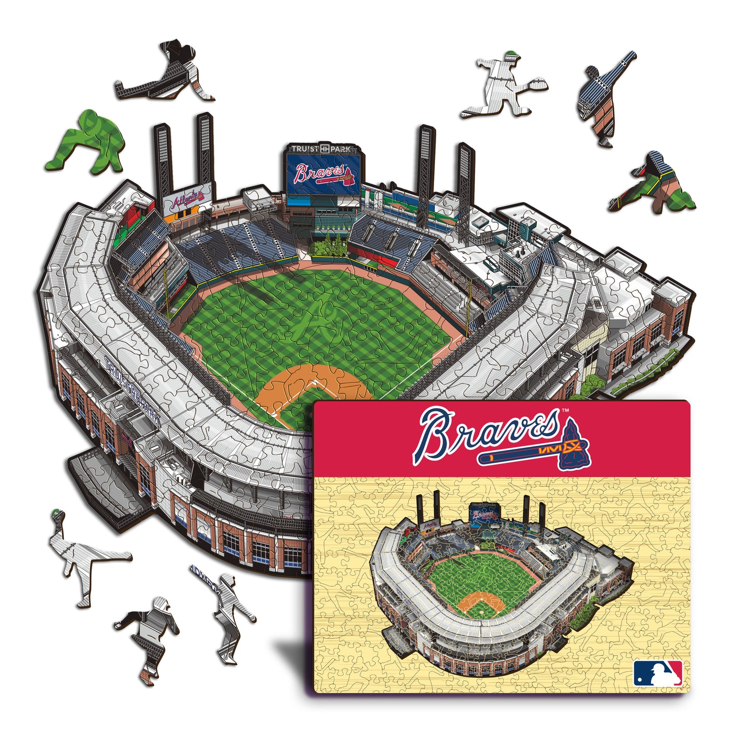 Atlanta Braves™ Truist Park - Rompecabezas de Madera