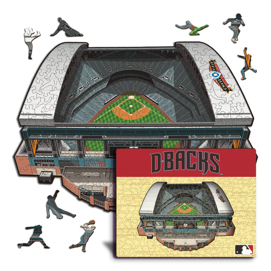 Arizona Diamondbacks™ Chase Field - Rompecabezas de Madera