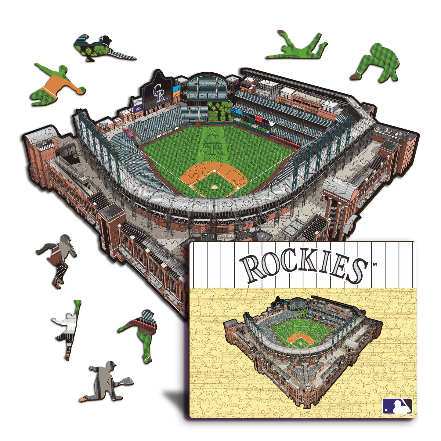 Colorado Rockies™ Coors Field - Rompecabezas de Madera