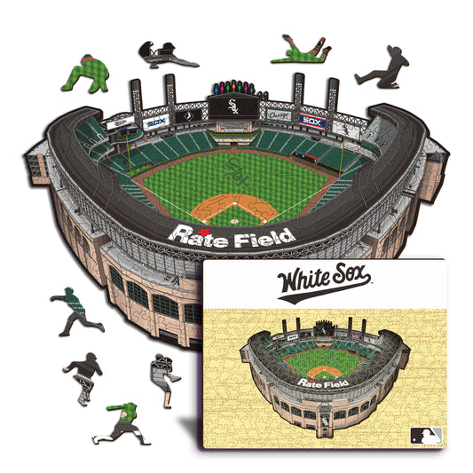 Chicago White Sox™ Rate Field - Rompecabezas de Madera