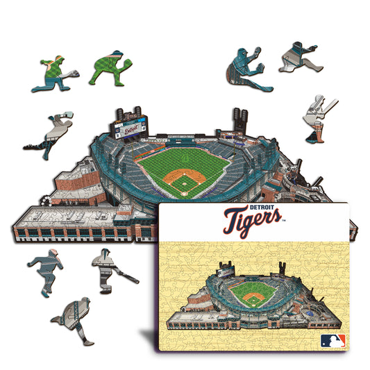 Detroit Tigers™ Comerica Park - Rompecabezas de Madera