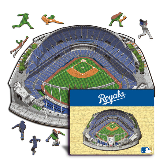 Kansas City Royals™ Kauffman Stadium - Rompecabezas de Madera