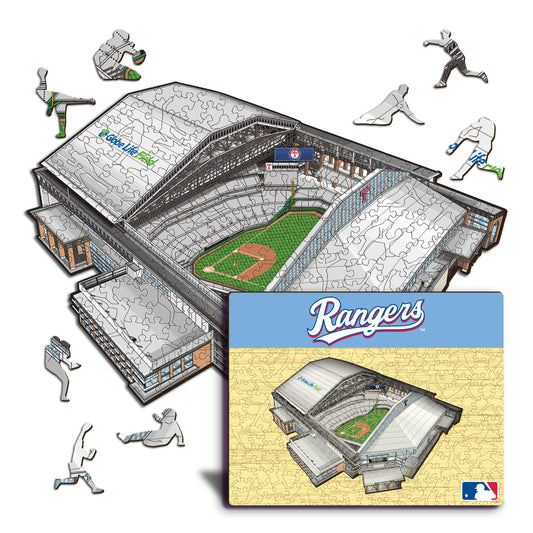 Texas Rangers™ Globe Life Field - Rompecabezas de Madera