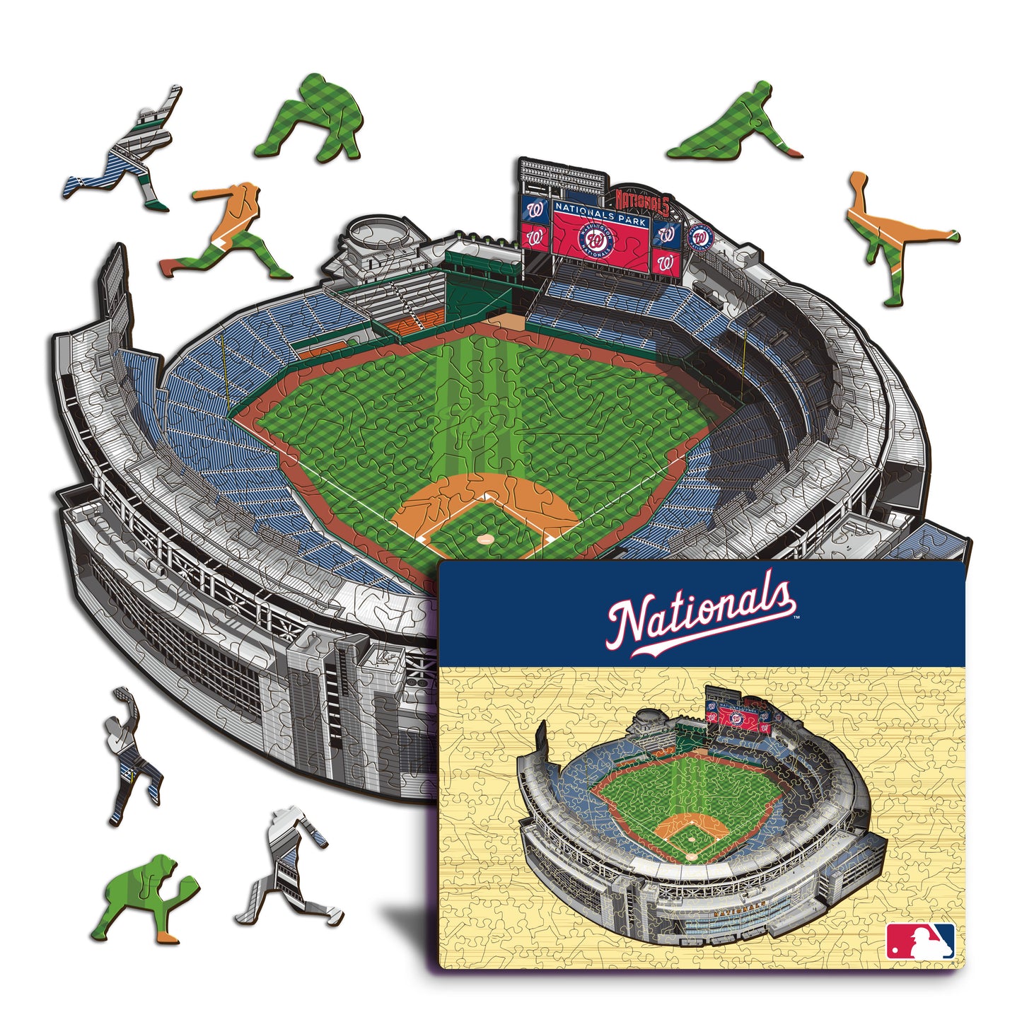 Washington Nationals™ Nationals Park - Rompecabezas de Madera