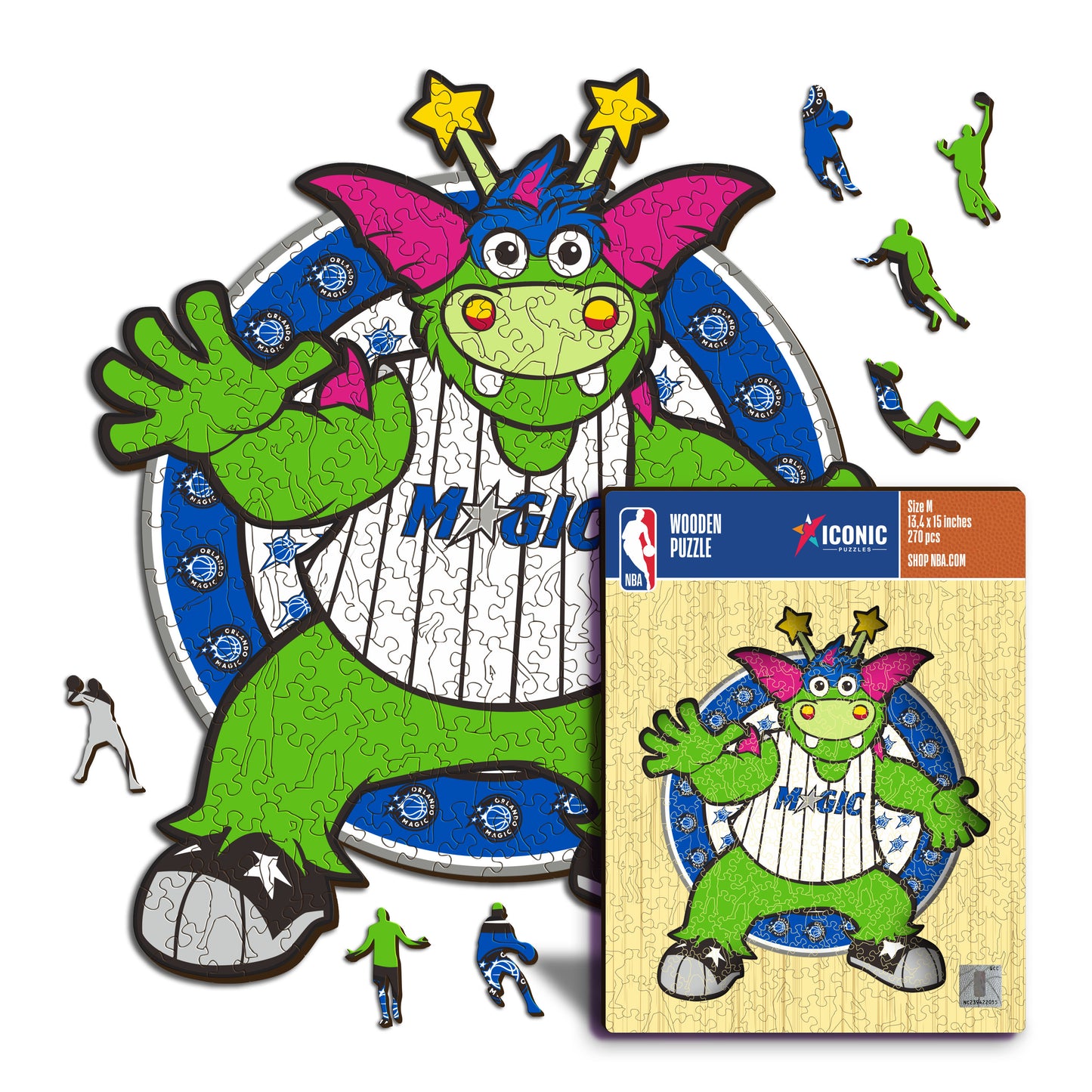 Orlando Magic™ Mascota Rompecabezas de Madera