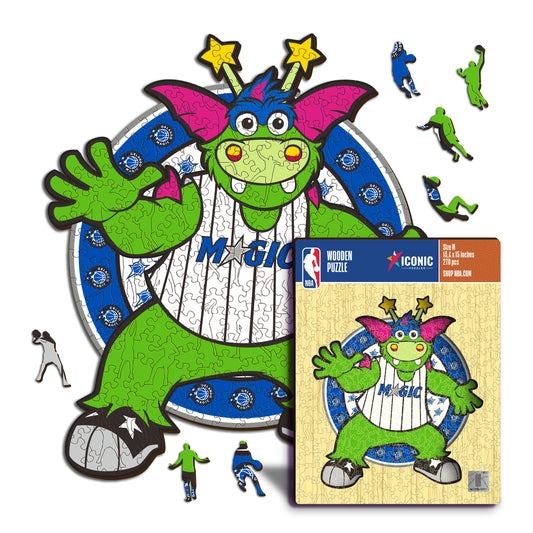 Orlando Magic™ Mascota Rompecabezas de Madera