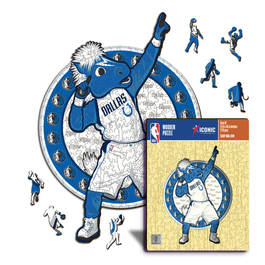 Dallas Mavericks™ Mascota Rompecabezas de Madera