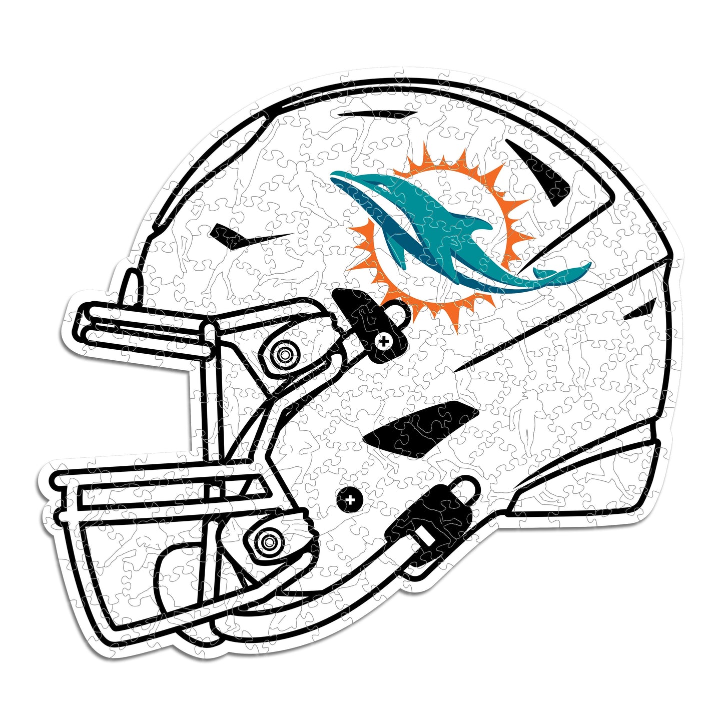 Miami Dolphins™ Casco - Rompecabezas de Madera
