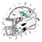 Miami Dolphins™ Casco - Rompecabezas de Madera