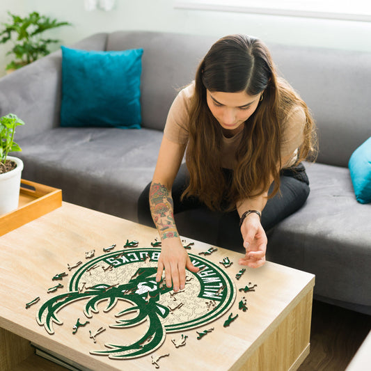 Milwaukee Bucks™ - Rompecabezas de Madera