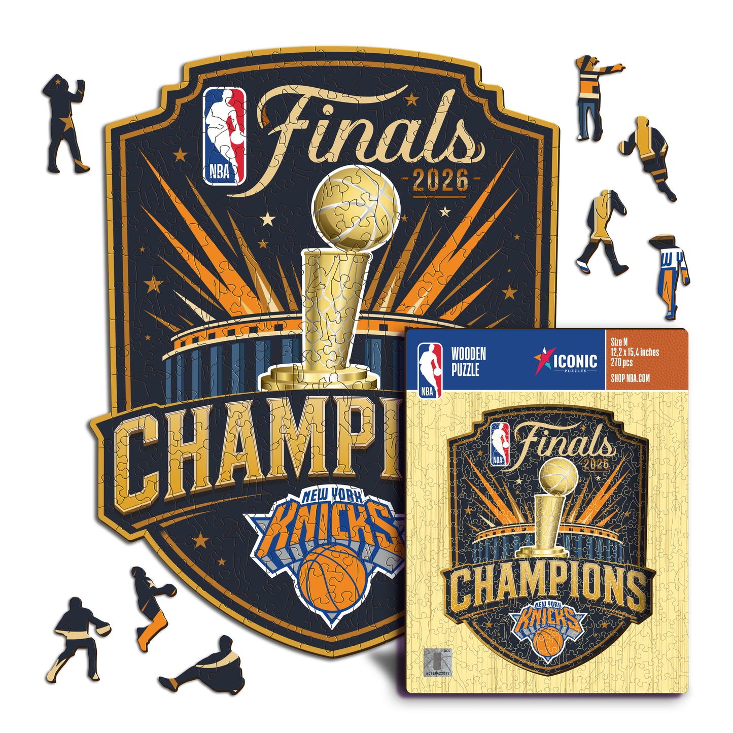 New York Knicks™ 2026 NBA Champions Rompecabezas de Madera