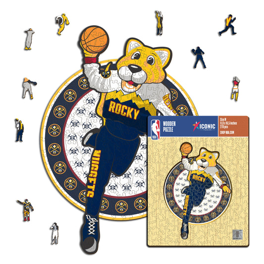 Denver Nuggets™ Mascota - Rompecabezas de Madera