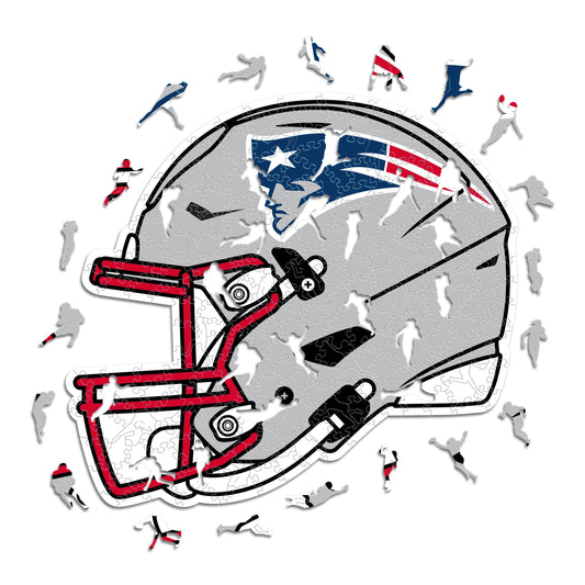 New England Patriots™ Casco - Rompecabezas de Madera