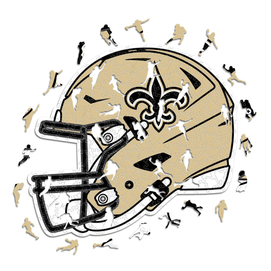 New Orleans Saints™ Casco - Rompecabezas de Madera