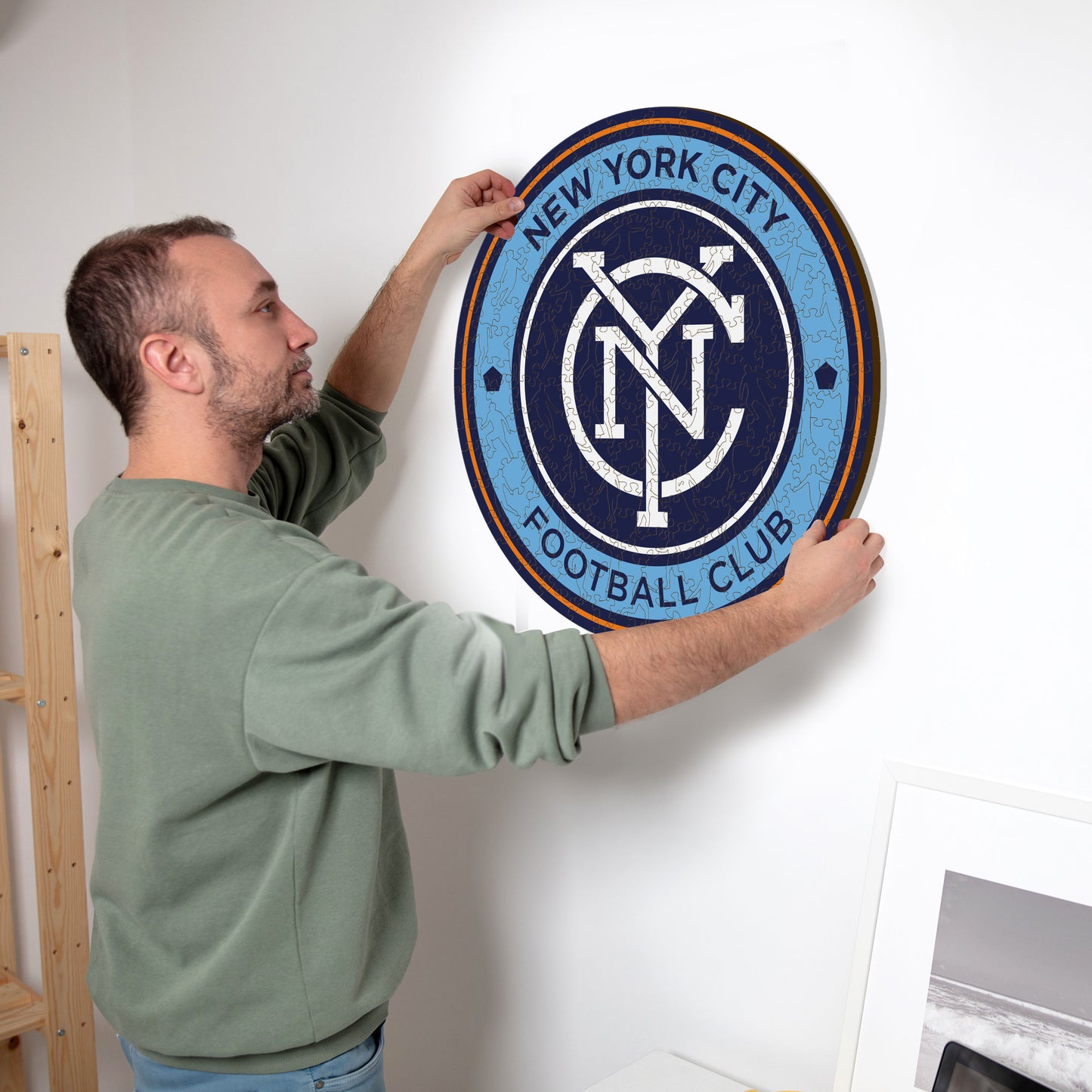 New York City FC® Escudo - Rompecabezas de Madera