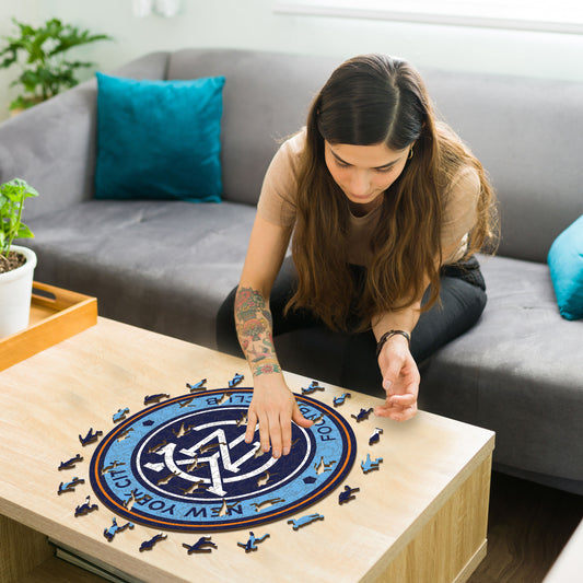 New York City FC® Escudo - Rompecabezas de Madera