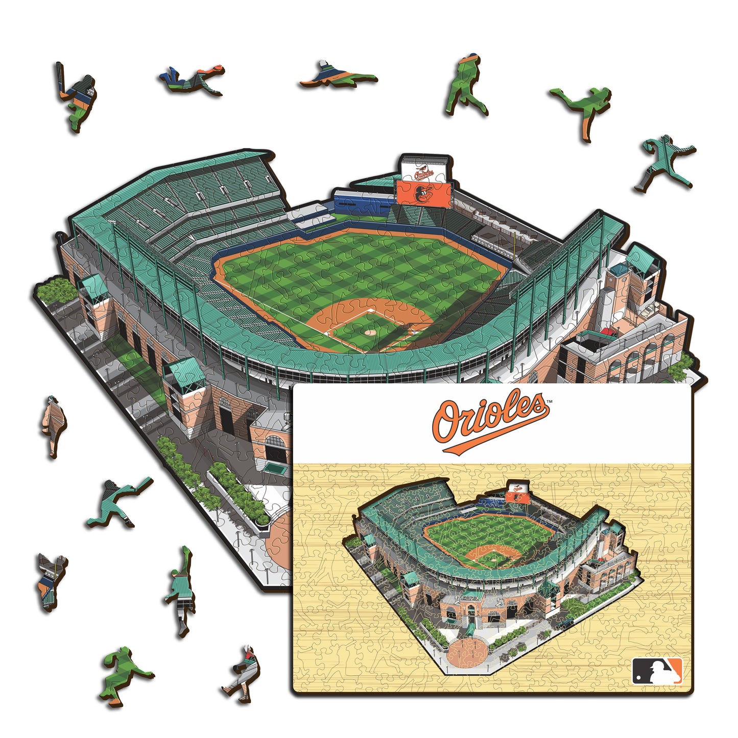 Baltimore Orioles™ Oriole Park at Camden Yards - Rompecabezas de Madera