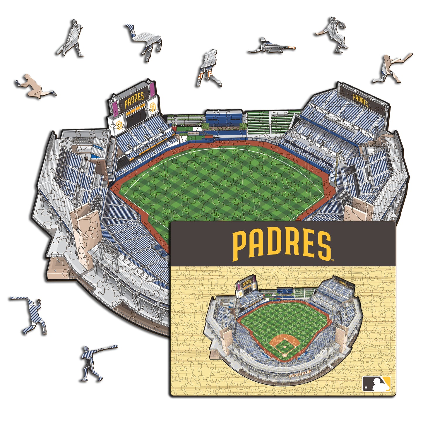 San Diego Padres™ Petco Park - Rompecabezas de Madera