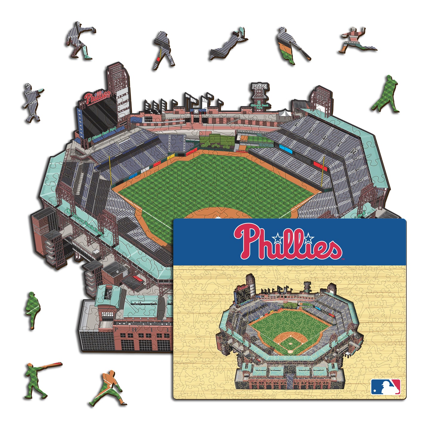 Philadelphia Phillies™ Citizens Bank Park - Rompecabezas de Madera