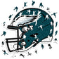Philadelphia Eagles™ Casco - Rompecabezas de Madera
