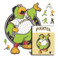 Pittsburgh Pirates™ Mascota - Rompecabezas de Madera