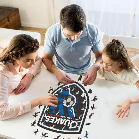 San Jose Earthquakes® Escudo - Rompecabezas de Madera