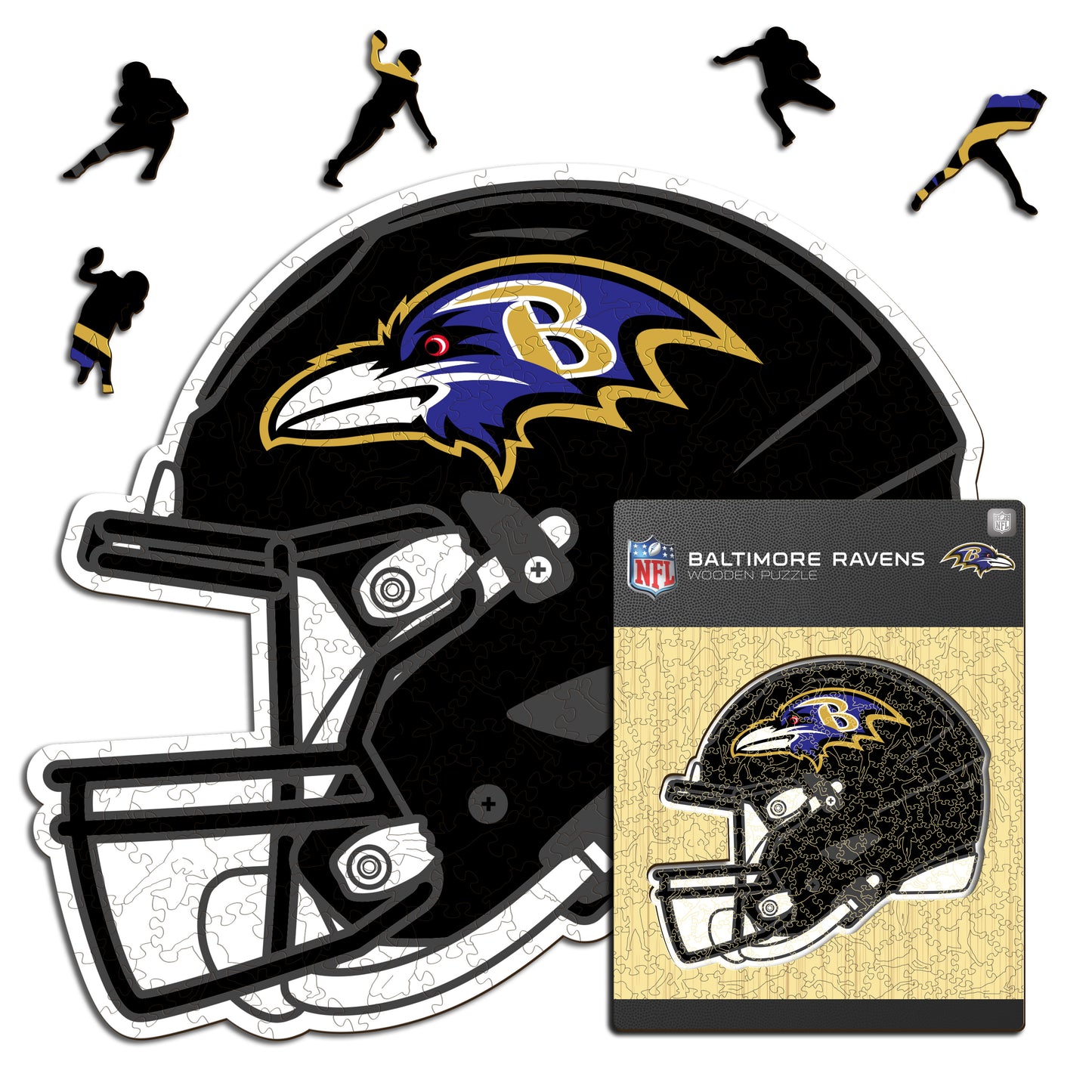 Baltimore Ravens™ Casco - Rompecabezas de Madera