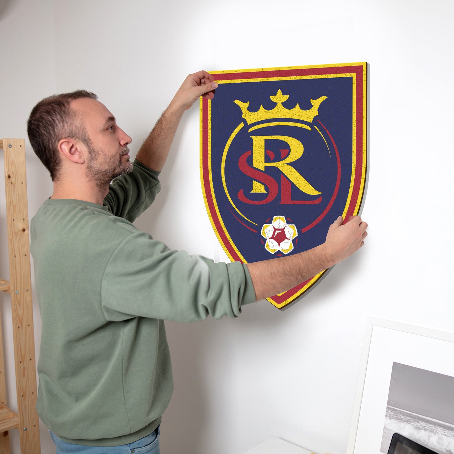 Real Salt Lake® Escudo - Rompecabezas de Madera