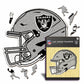 Las Vegas Raiders™ Casco - Rompecabezas de Madera