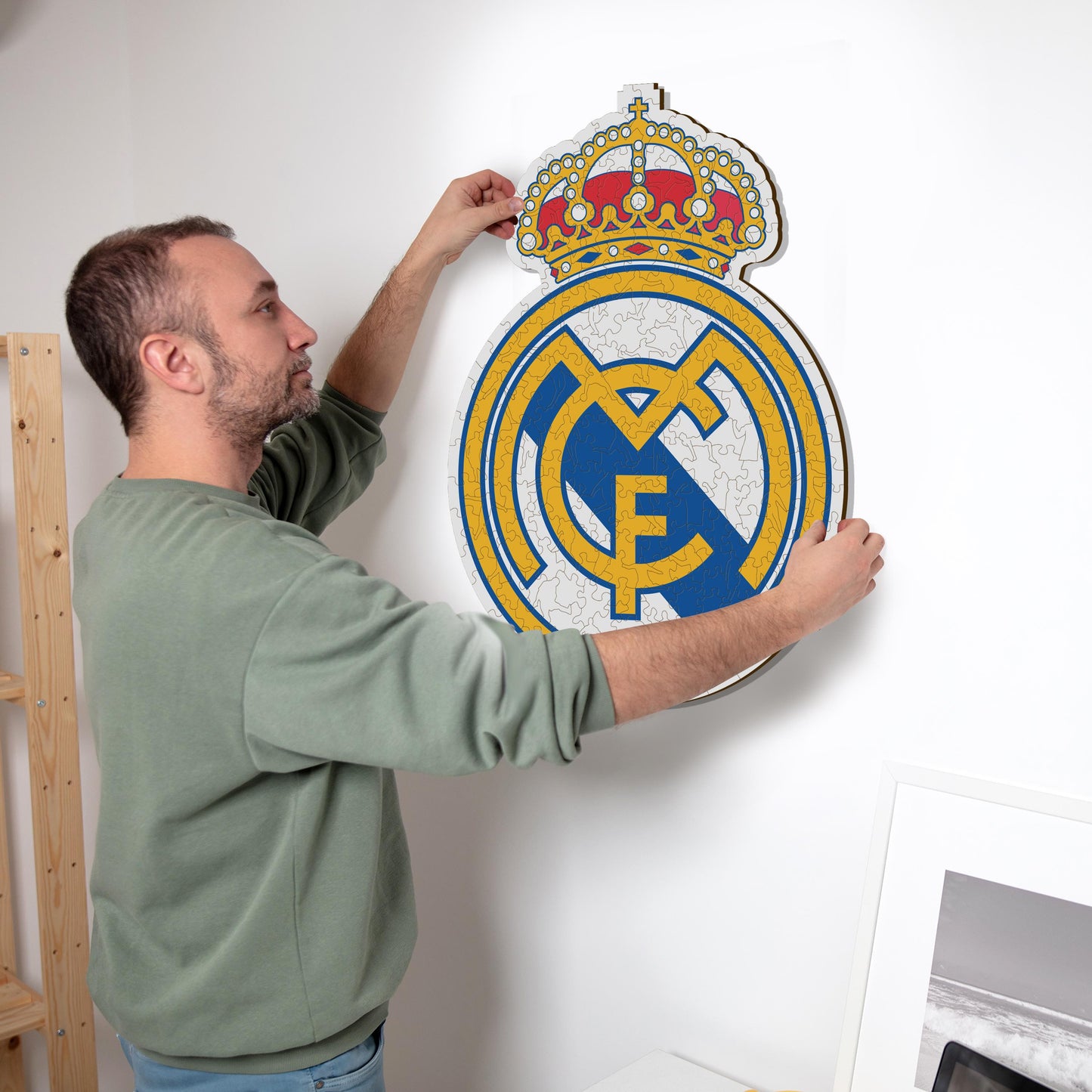 Real Madrid CF® Escudo - Rompecabezas de Madera