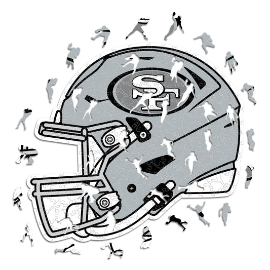 San Francisco 49ers™ Casco - Rompecabezas de Madera