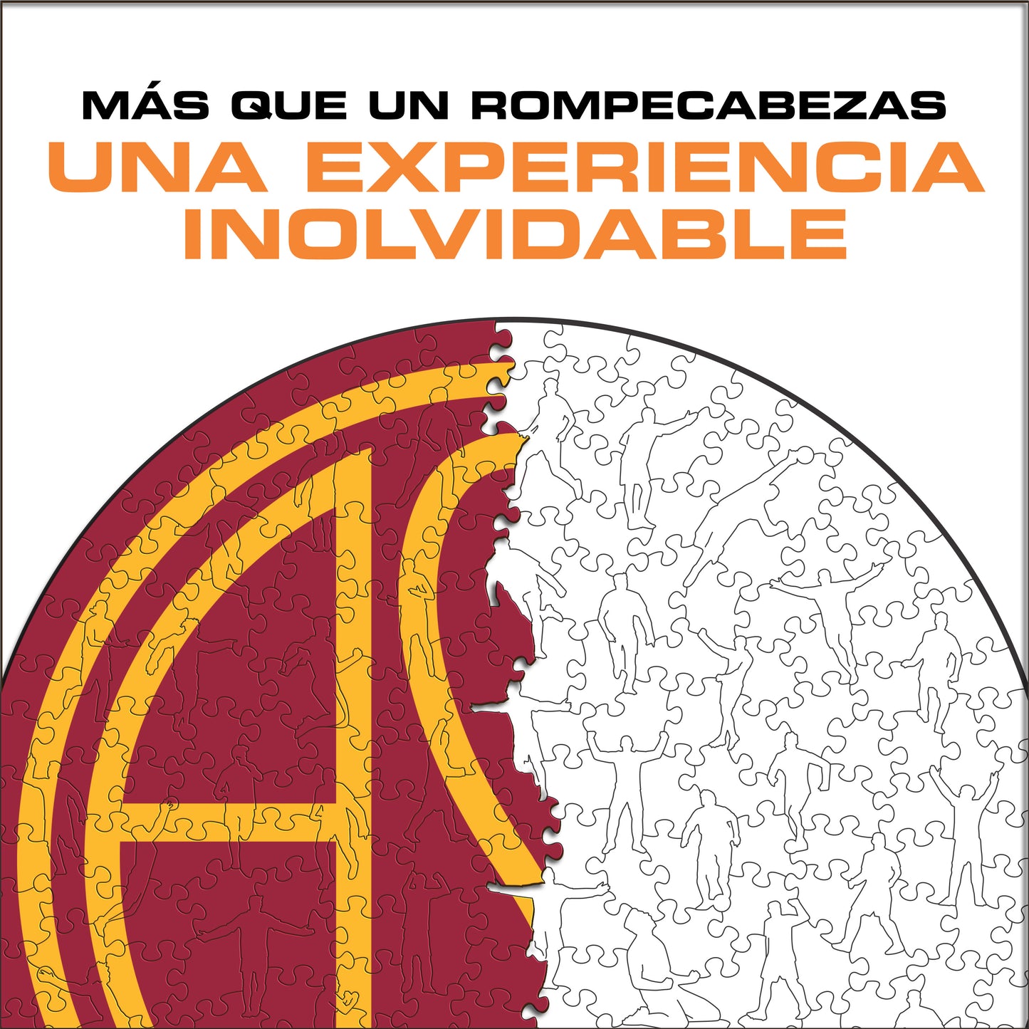 AS Roma® Retro Escudo - Rompecabezas de Madera