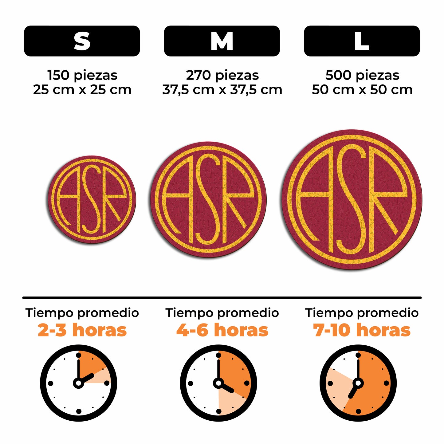 AS Roma® Retro Escudo - Rompecabezas de Madera