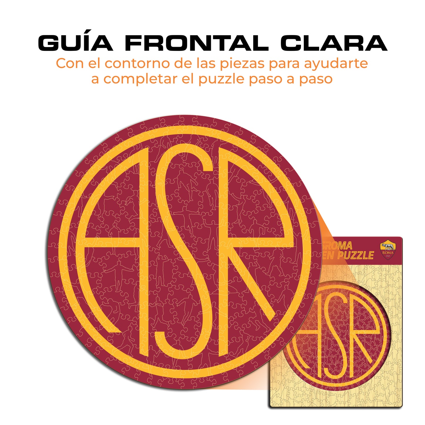 AS Roma® Retro Escudo - Rompecabezas de Madera